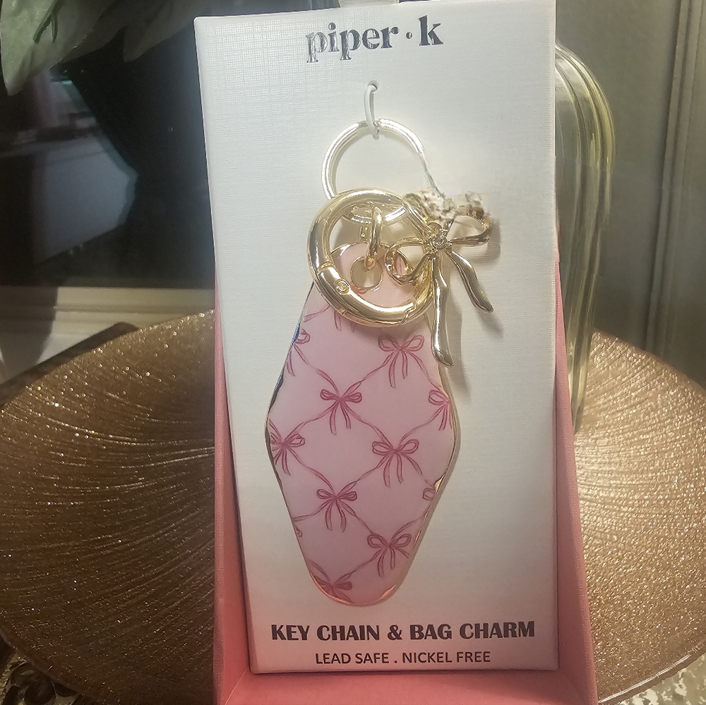 Piper K Pink Key Chain & Bag Charm